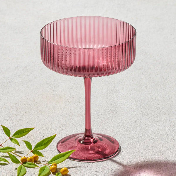 Malibu Ribbed Coupe: Plum