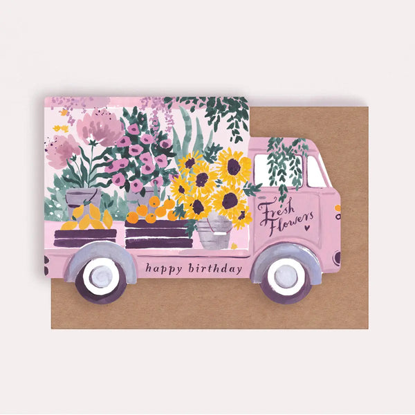 Happy Birthday Flower Truck