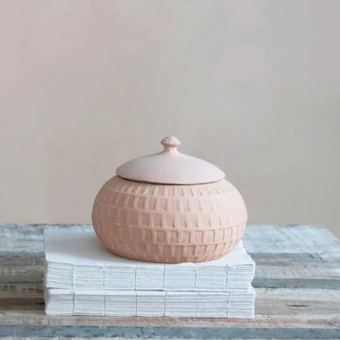 Carved handmade Terra-Cotta Jar