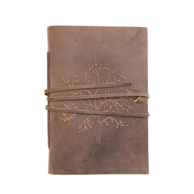 Leather Embossed Tree Journal