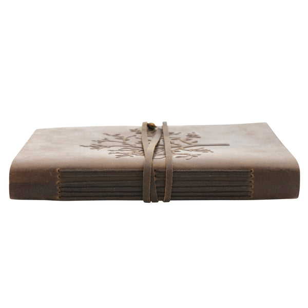 Leather Embossed Tree Journal