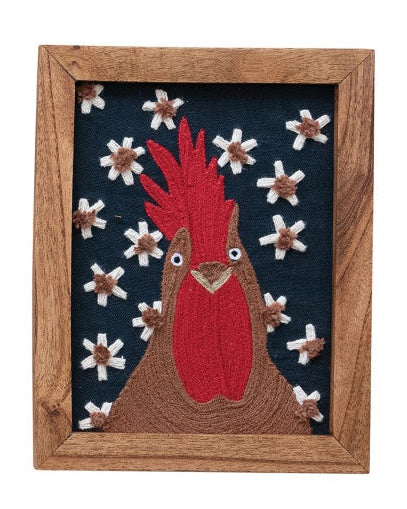 Farm Friends Embroidered Wall Art