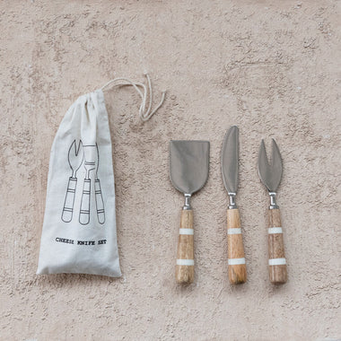 Mango Wood Cheese Utensils