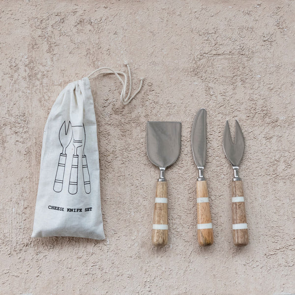 Mango Wood Cheese Utensils