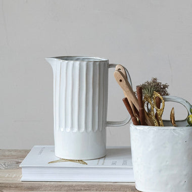 Ribbed Pitcher