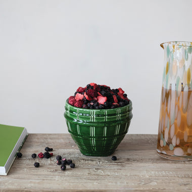 Green Stoneware Planter