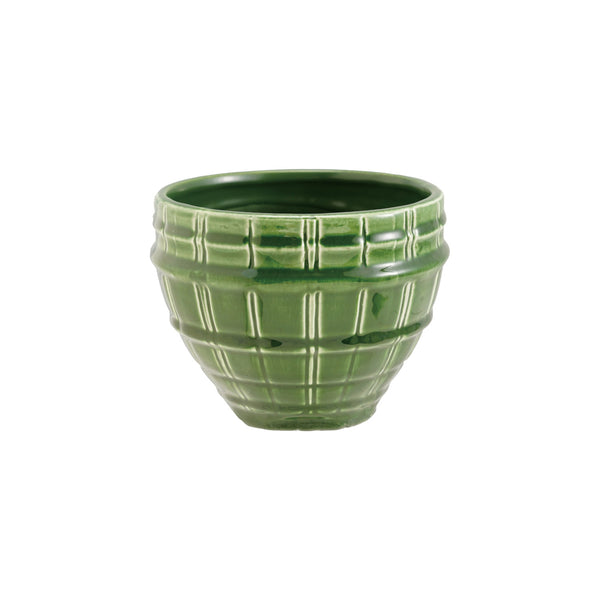 Green Stoneware Planter