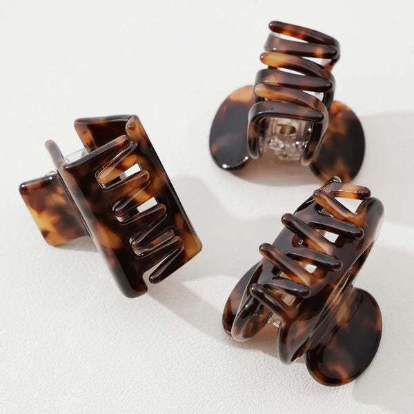 Deep Tortoise Mini Claw Clips