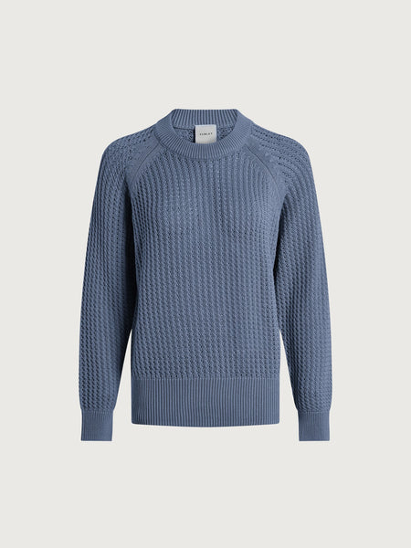 Clay Knit Sweater: Rain Blue