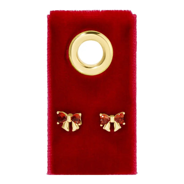 Red Bow Studs