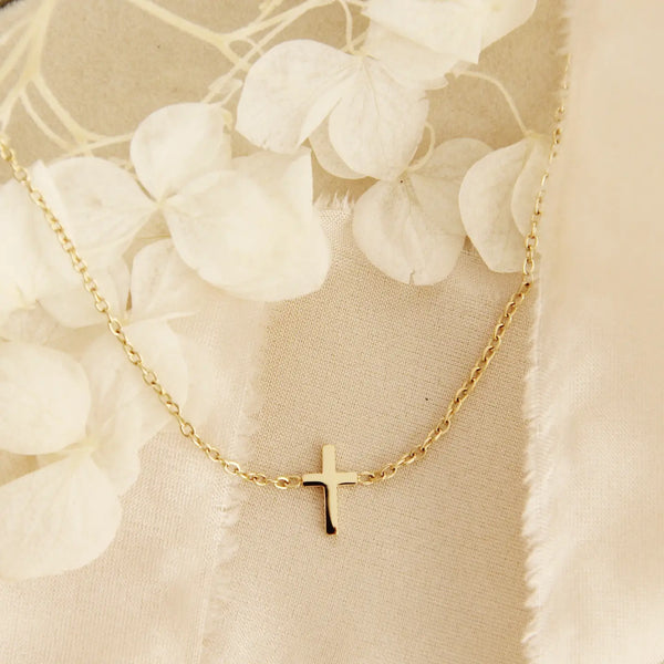 Tiny Cross Necklace