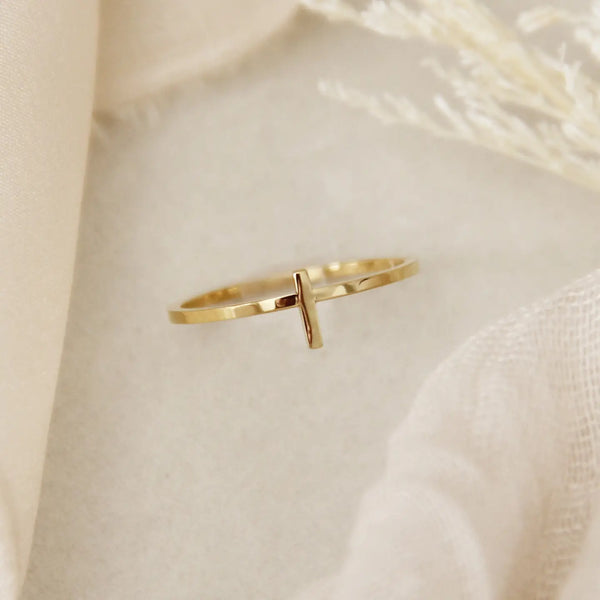 Dainty Cross Ring