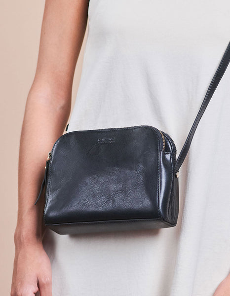 Emily Mini Crossbody: Black