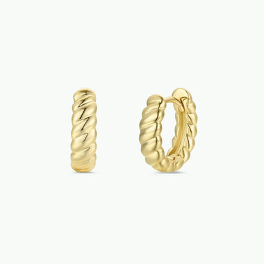Channel Gold Hoops