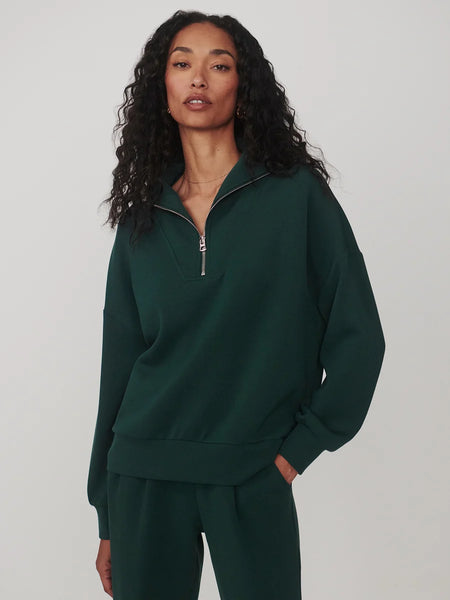 Hawley Half Zip Sweat: Ponderosa Pine