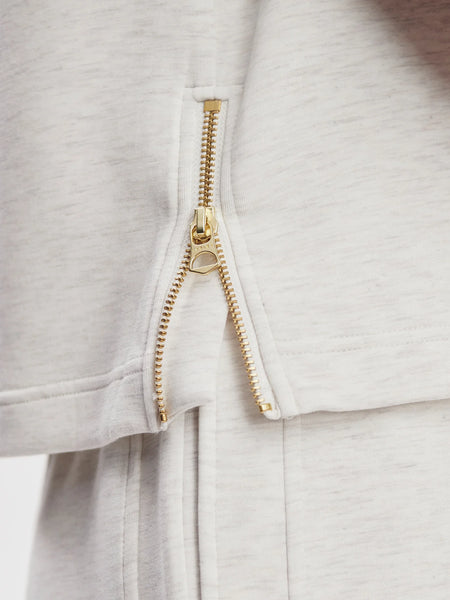 Shea Crop Tank: Ivory Marl