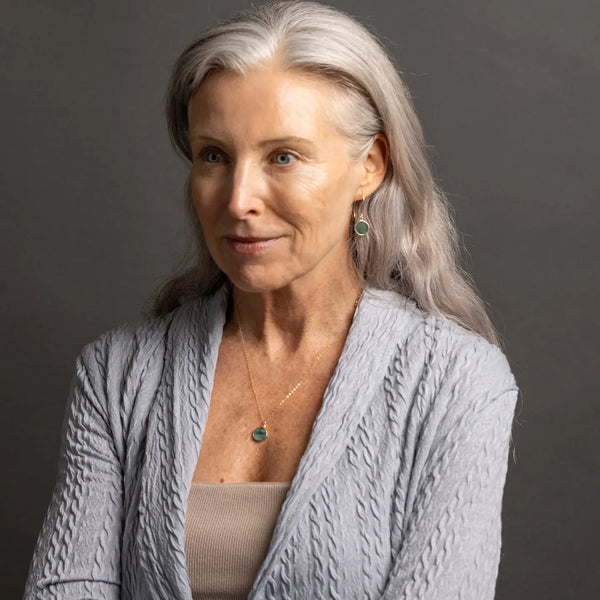 Emerald Round Necklace