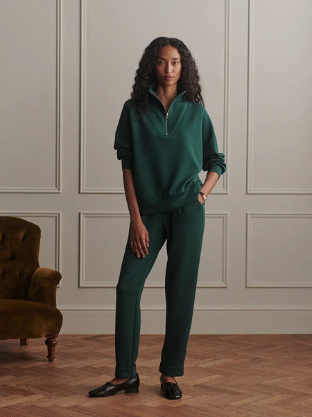 Hawley Half Zip Sweat: Ponderosa Pine
