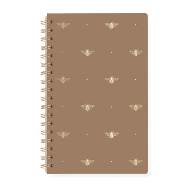 Gilded Bee Spiral Notebook