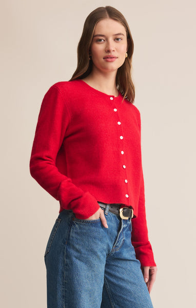 Medina Cardigan: Red