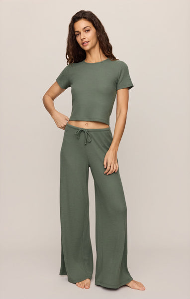 Waffle Pant: Monstera