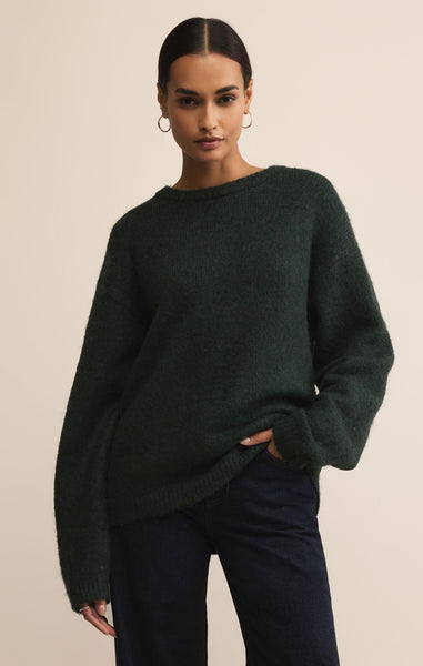 Snowed In Sweater: Garland Green