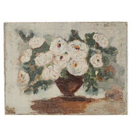 Flowers in Vase Horizontal Canvas Wall Decor