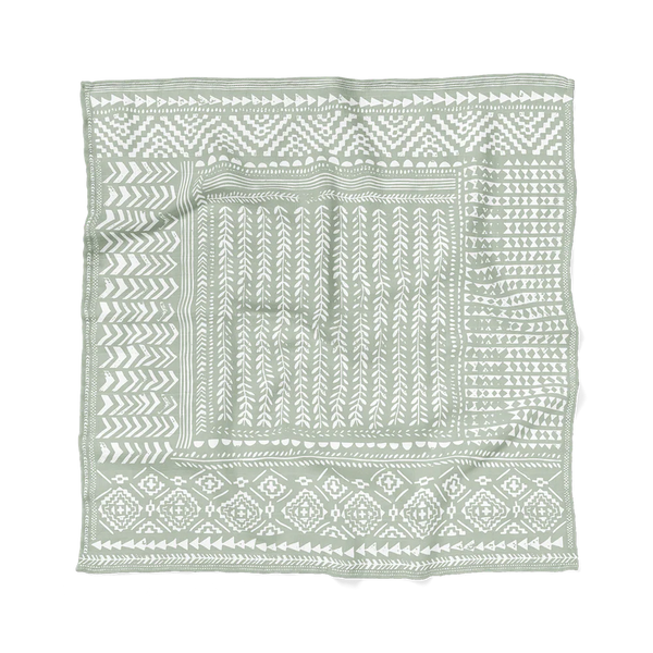 Muslin Swaddle: Green Tapestry