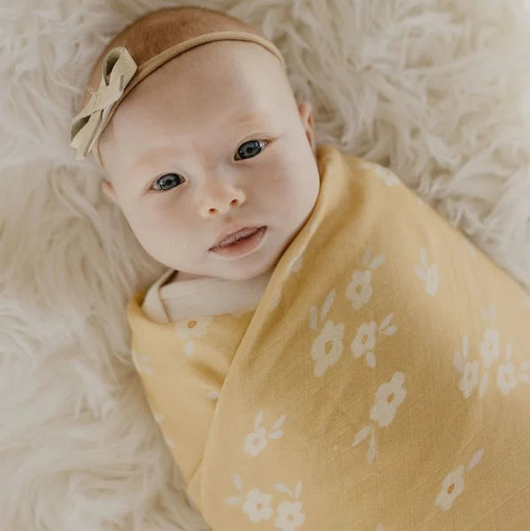Muslin Swaddle: Buttercup