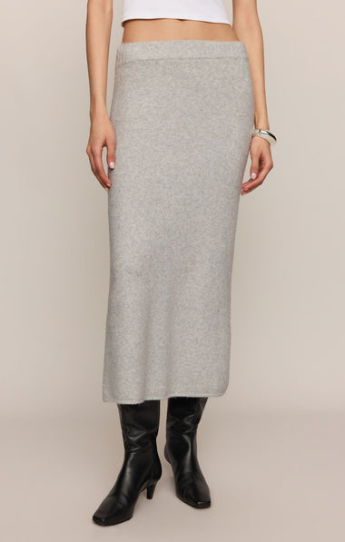 Cozy Moment Skirt: Feather Grey