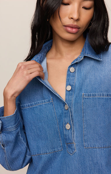 Lucie Denim Shirt Dress