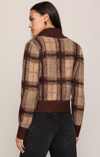 Frostline Plaid Cardigan