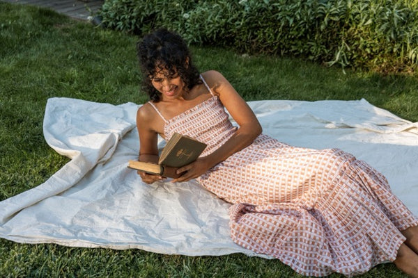 Magnolia Ankle Dress: Bellini Plaid