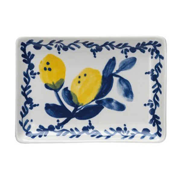 Hand-Painted Lemon Plates