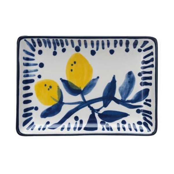 Hand-Painted Lemon Plates
