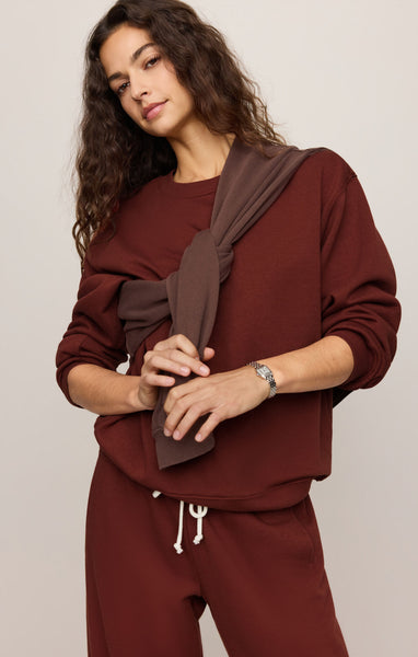 Velvet Rouge Boyfriend Sweatshirt