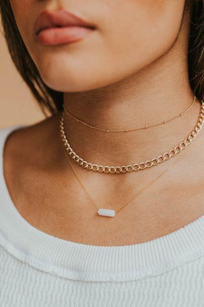 Gemma Necklace: Lotus