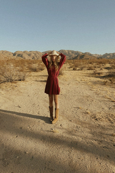 Meadow Mini Dress: Rumba Red