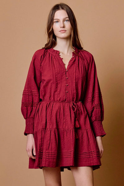 Meadow Mini Dress: Rumba Red