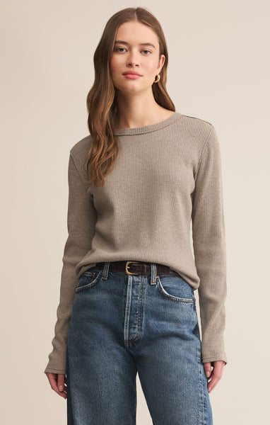 Arlet Mini Thermal Top: Smoked Heather