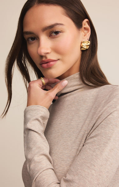 Lira Top: Natural Heather