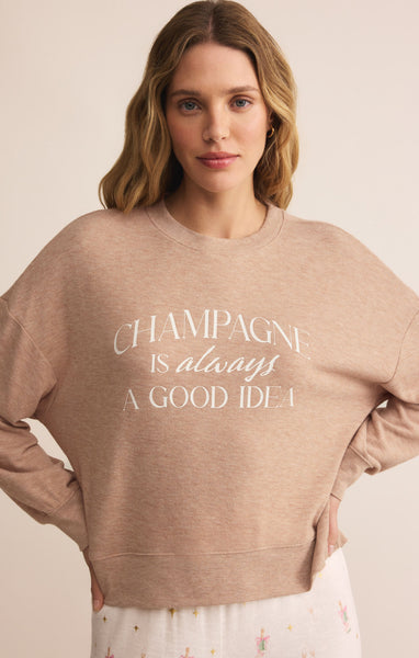 Champagne Long Sleeve Top