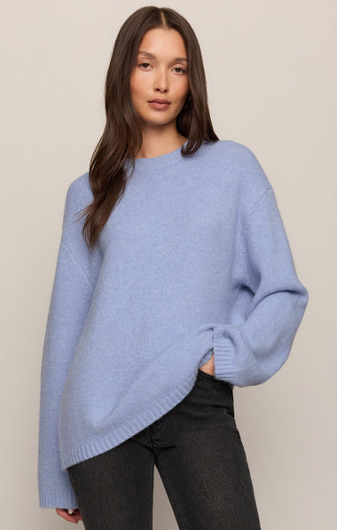 Chill Mode Sweater: Crystal Blue