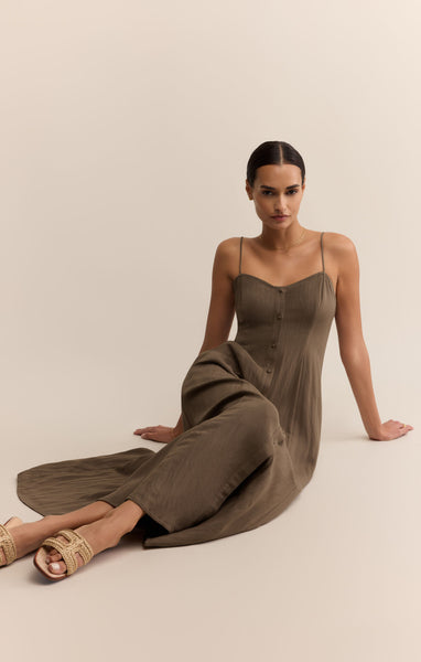 Angel Eyes Midi Dress: Tiki