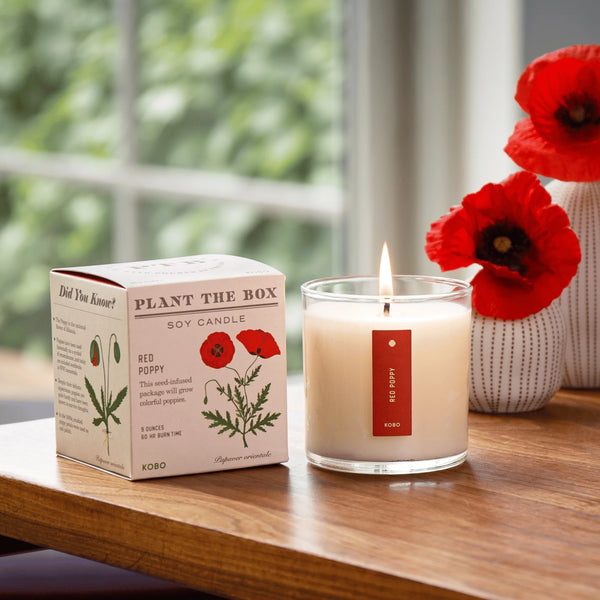 Red Poppy Candle