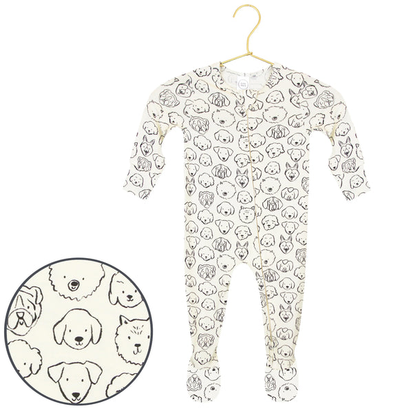 Dane Ribbed Zipper Footie