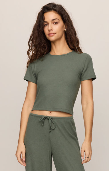 Waffle Tee: Monstera