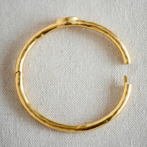 Mother of Pearl Scarab Cuff