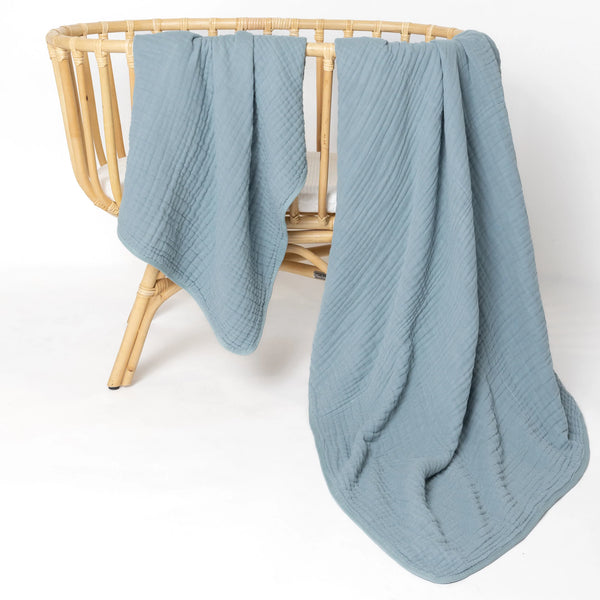 Steel Cloud Muslin Quilt