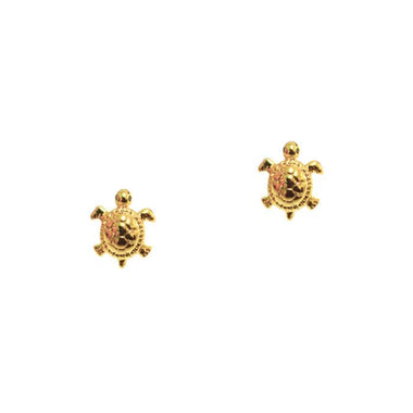 Gold Turtle Studs